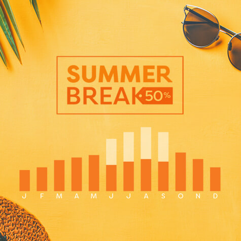 Summer break 50% offer